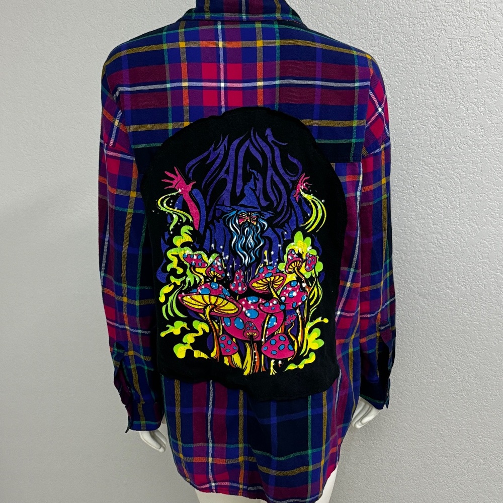 Upcycled Old Navy Plaid Shacket